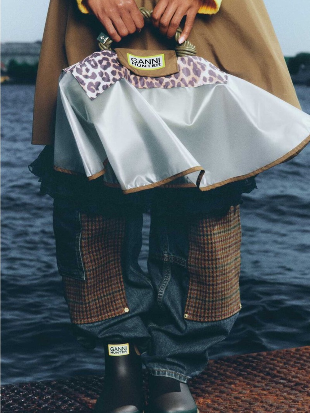 Ganni Water Resistant Bag Poncho-SHIPS TODAY